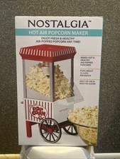 Nostalgia Hot Air Popcorn Maker New In Box Makes Hot Fresh Pop Corn East To Use