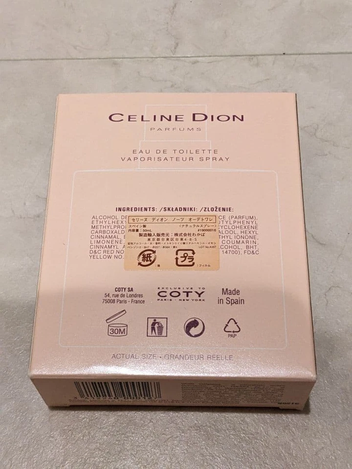 Celine Dion Notes Eau de Toilette 50 ml natürliches Spray EDT eingestellt 1,7 Oz. - Bild 4 von 4