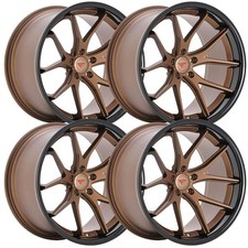 Set-4 Ferrada Fr2 19x9.5 5x112 Bronze Black 30mm Wheels Rims 19 Inch Set-4 Ferrada Fr2 19x9.5 5x112 Bronze Black 30mm Wheels Rims 19 Inch