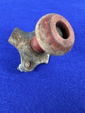 Vintage Red Wooden Steering Wheel Spinner Suicide Brodie Necker Knob Metal Clamp Vintage Red Wooden Steering Wheel Spinner Suicide Brodie Necker Knob Metal Clamp