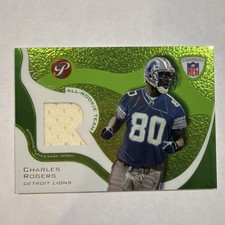 2003 Topps Pristine Charles Rogers Rookie Jersey Patch Lions ART-CR