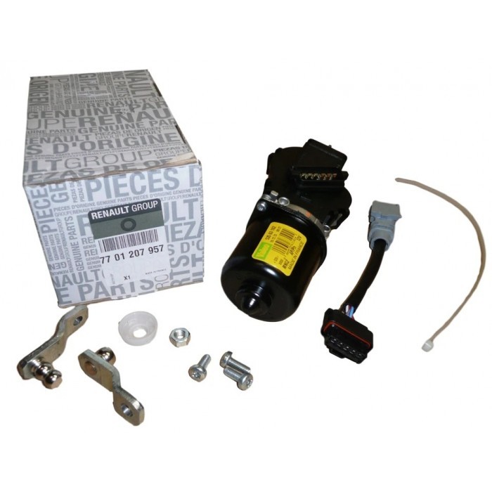 Moteur d'essuie-glace avant Kangoo 12V mécanisme de rechange 7701207957