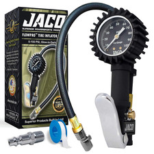 JACO Flowpro Tire Inflator with Pressure Gauge - 100 PSI