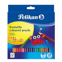Pelikan Buntstifte Dreikant 24Er Lackiert Zeichenstifte Malstifte Malen Zeichnen