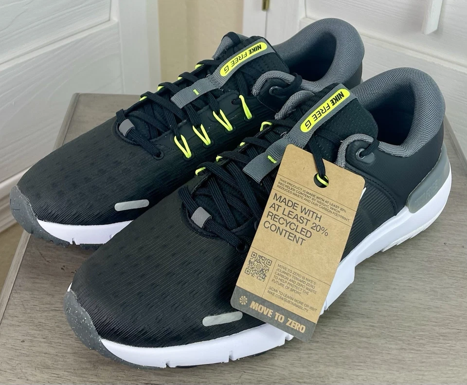 Туфли для гольфа Nike Free Golf NN черные/железные серые/белые - FN0332-001 - мужские 12 - новые с ценниками - Изображение 3 из 4