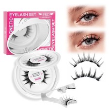 Magnetic Eyelashes Long Lasting And Reusable 2 Pair, Magnetic-Merry+Pure