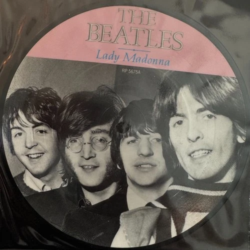 THE BEATLES 'Lady Madonna' Picture Disc 7" Vinyl (1988 20th Anniversary Series)