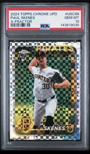2024 Topps Chrome Update - Paul Skenes #USC88 X-Fractor PSA 10 RC Rookie