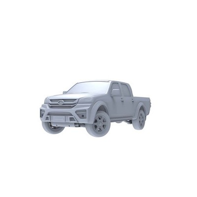LYTA144045 1/144 Unpainted 3D Printed Model, Mini Car for Scene Matching 2pcs