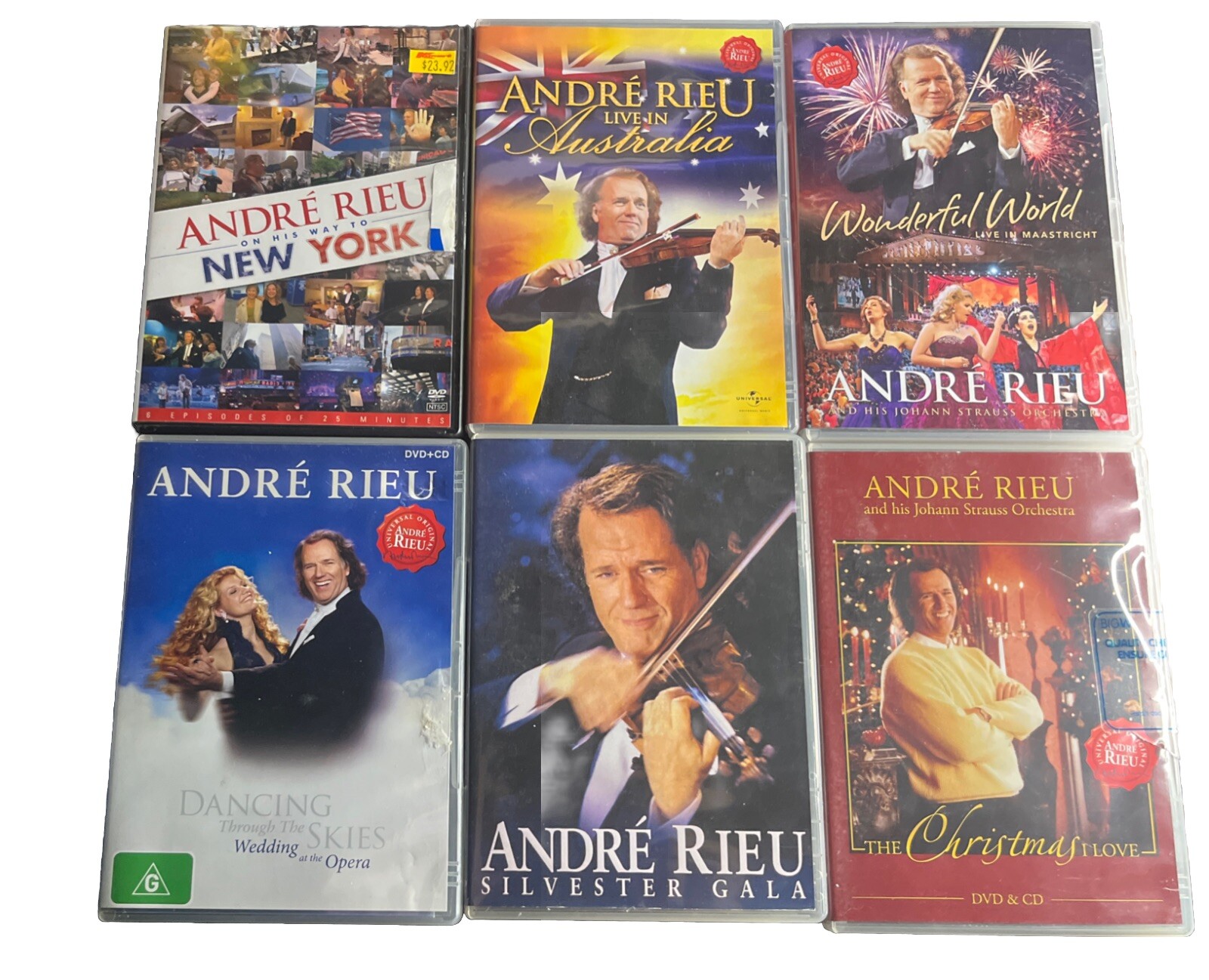 Andre Rieu Bundle 6 DVD & 2 CDs Music Concert & Orchestral Documentaries VGC