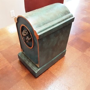 CAST BRONZE CREMATION URN " THE ROSE"