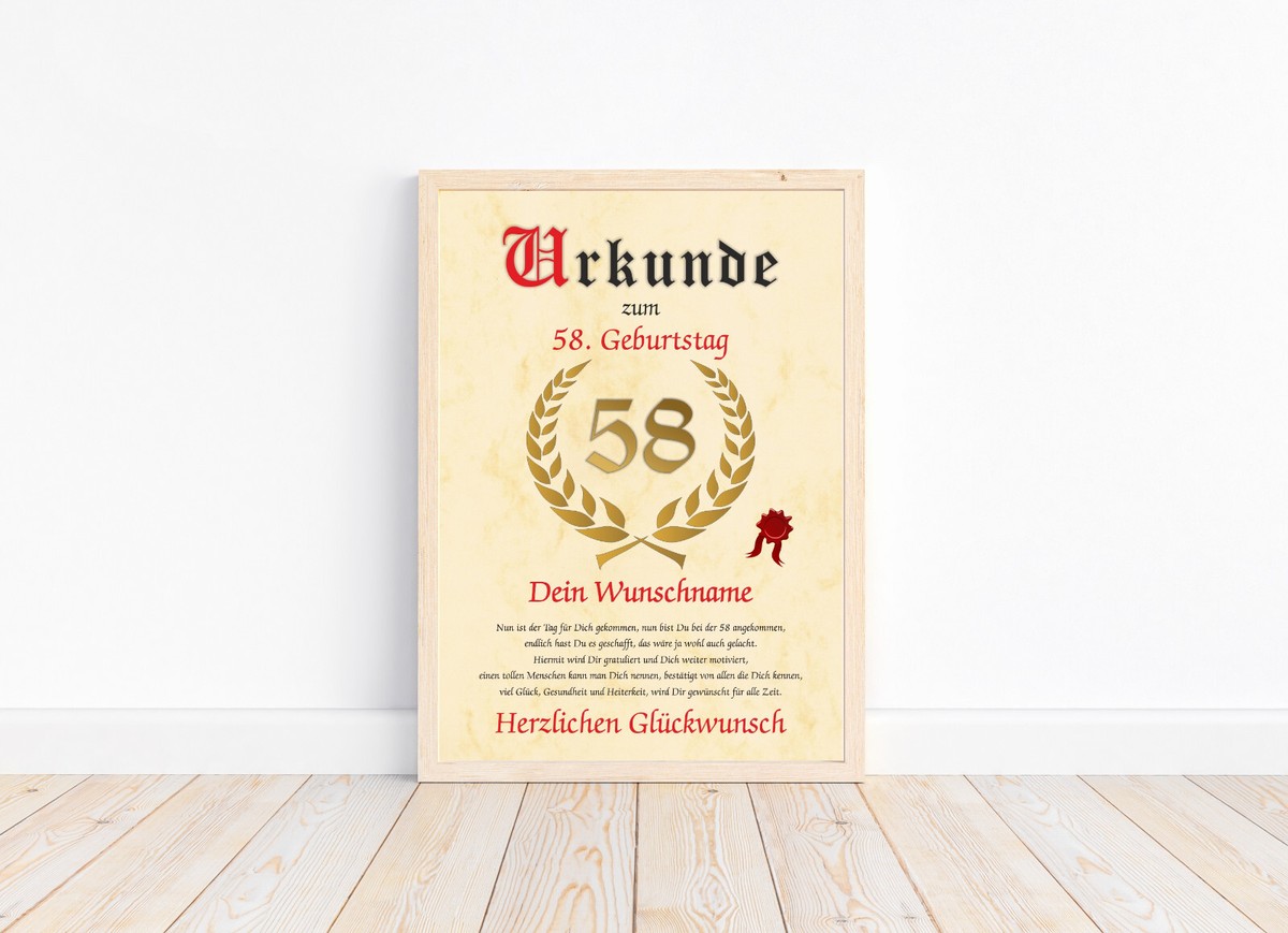 58. Geburtstag Schärpe & Diadem Set Für Damen – Rot, Geburtstagsdeko & Partygeschenk