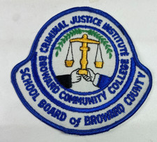 Parche P1 del Instituto de Justicia Criminal del Colegio Comunitario del Condado de Broward Florida