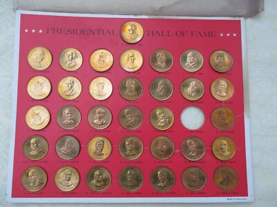 1968 Shell Gas Franklin Mint Presidential Hall of Fame 36 Pc