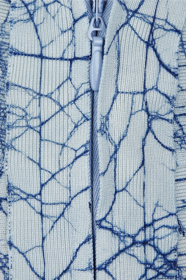 Authentisch Neu Herve Leger Bandage Blau Baden Badeanzug Ausschnitt Klein - Bild 3 von 4