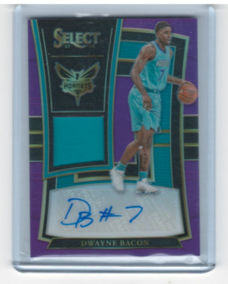 2017-18 Select Rookie Jersey Auto Prizms Purple #31 Dwayne Bacon Auto Jersey /99