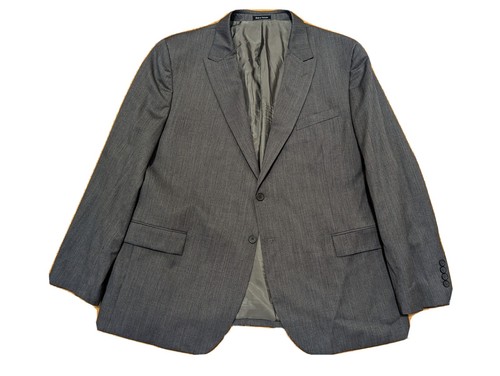 Egara Blazer Blazer Mens 50R Regular Gray Sport Coat Jacket Wool - Picture 3 of 11