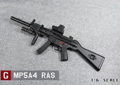 1:6 PMC SWAT MP5A4 RAS Submachine US Army War Gun For 12