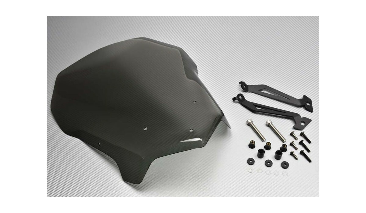 Saut-de-vent anti-fatigue noir en polycarbonate pour réduire les turbulences sur BMW F800R