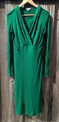 Max Mara Green Hooded Transformative Dress, Women's Size 42, Made in Italy