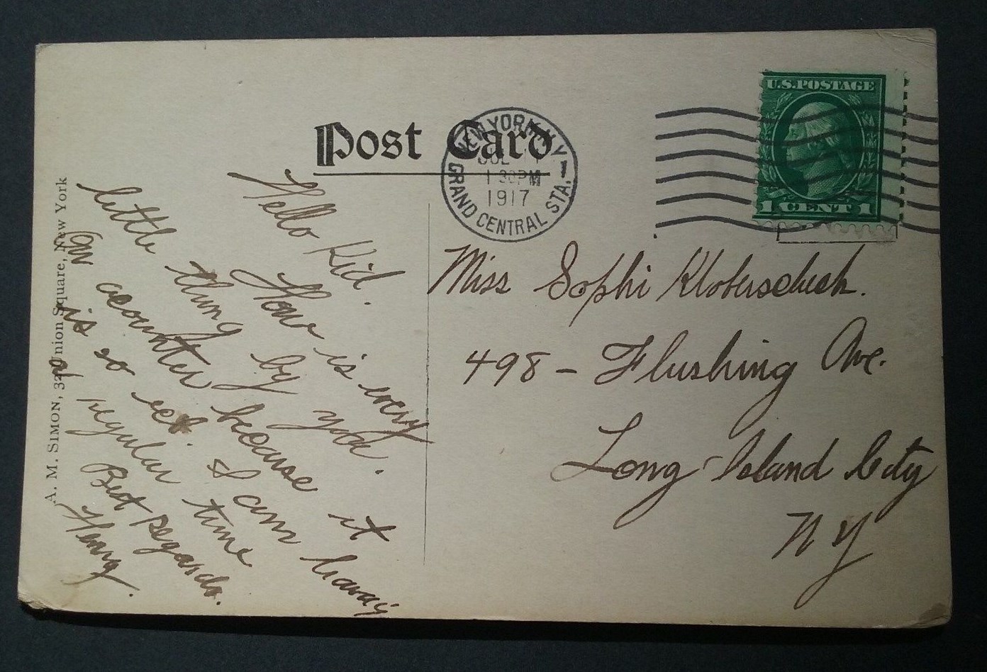 c1915 NY Postcard Lincolndale, New York, Teed's Corner Rural Street