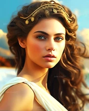 8x10 Photo Art Print - Hellen of Troy Beautiful Woman Portrait Signed Artwork