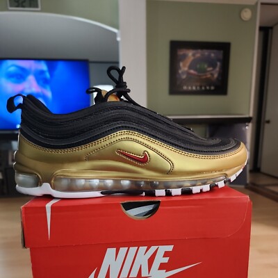 Size Nike Air Max 97 QS B-Sides Metallic Gold right shoe only