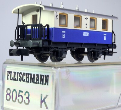 N SCALE FLEISCHMANN 8053K 2ND CLASS LOCAL TRAIN PASSENGER CAR NEW IN BOX