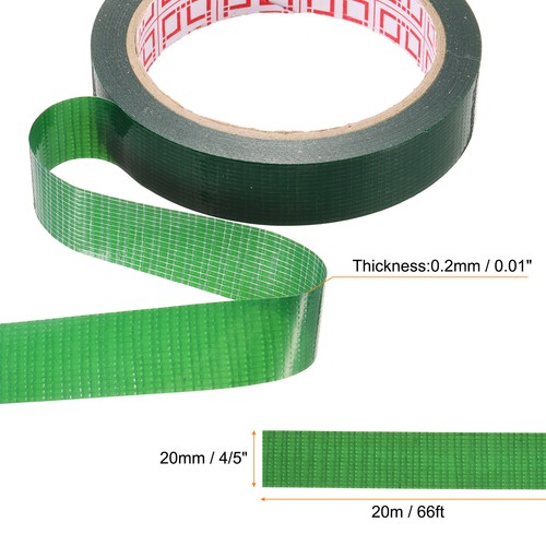 2Rolls Wire Harness Tape 4/5"x66ft Fabric High Adhesive Tearable Tapes, Green - Bild 2 von 7