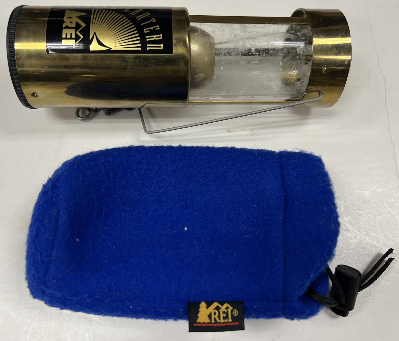 REI Candle Lantern Telescoping in Brass With Carry Pouch Great Lamp eBay