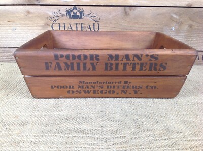 Dekorative Vintage Landhausstil Poormans Bitter Aufbewahrungsbox Kiste mit Griffen