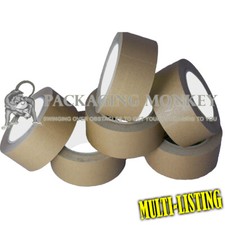 50mm x 50M BROWN ECO-FRIENDLY 100% BIODEGRADABLE KRAFT PAPER TAPE RECYCLABLE