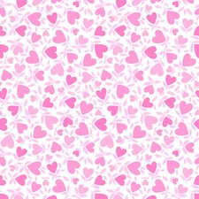 Playtime Flannel By Maywood Studio - Pink Hearts F10693-P