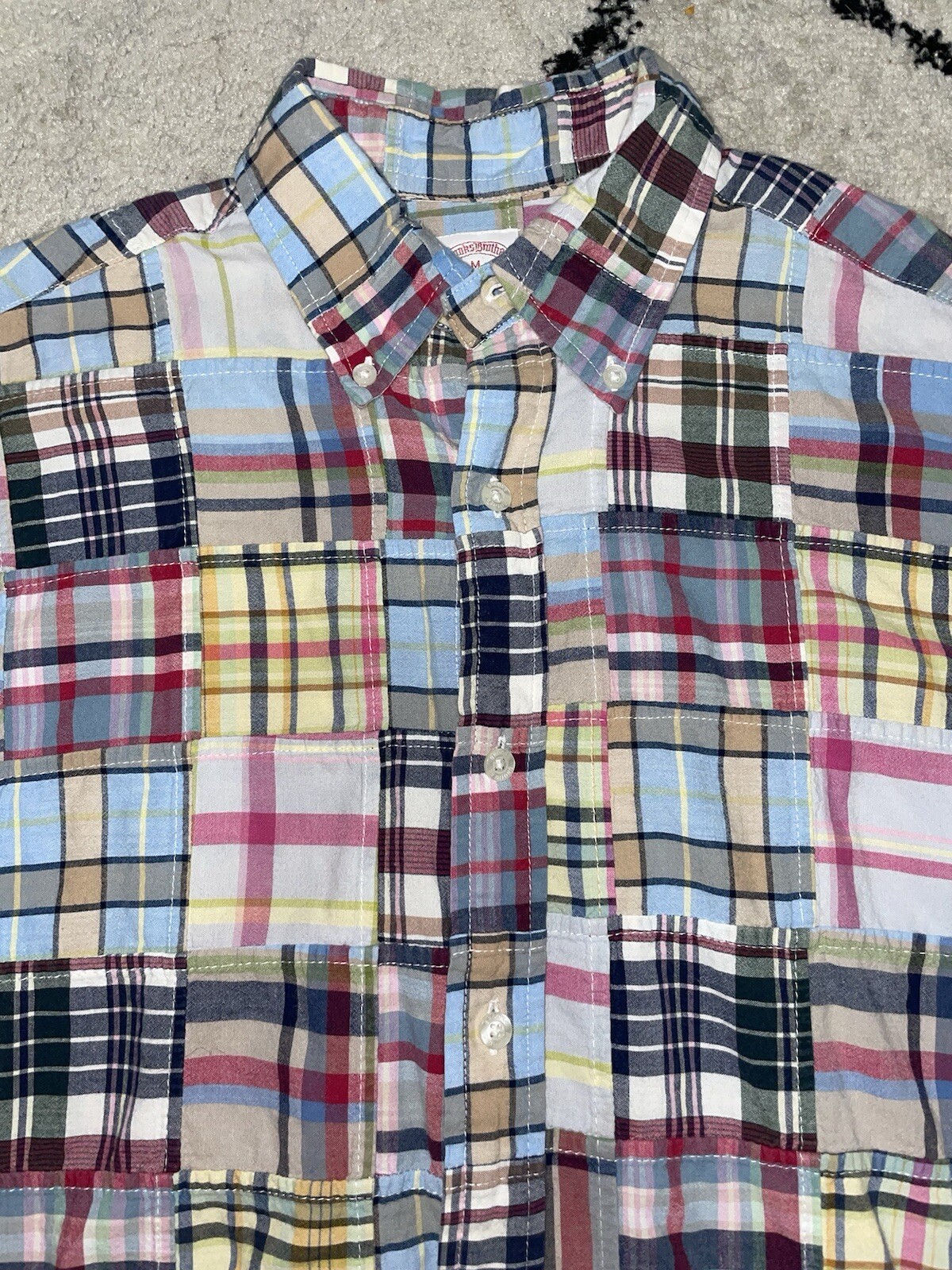Brooks Brothers Patch Work Multicolor Madras Plai… - image 4