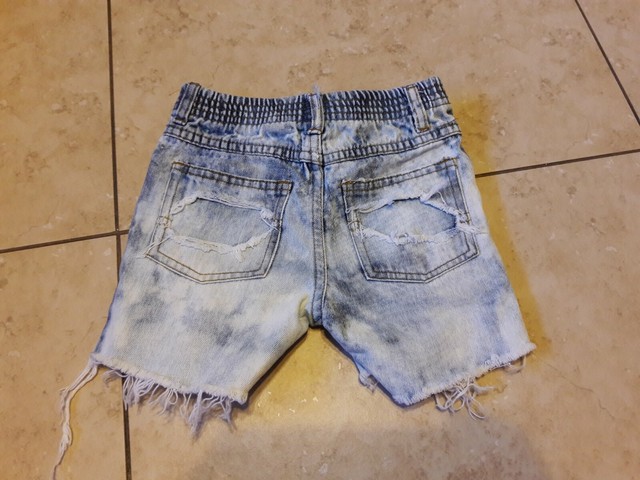 white washed shorts