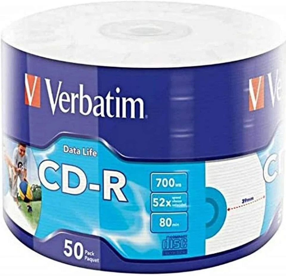 Verbatim CD-R Inkjet Printable, bedruckbare CD-Rohlinge mit 700 MB - Bild 3 von 3