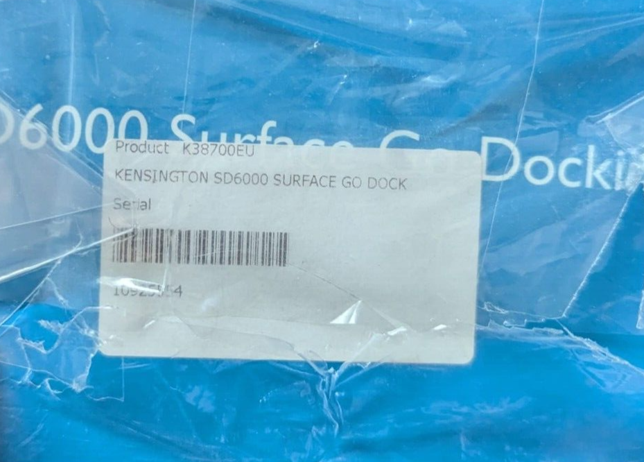 Kensington SD6000 Surface Go Docking Station 5028252606547 eBay