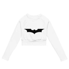 batman Recycled long-sleeve crop top