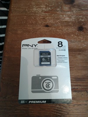  PNY SDHC Flash Speicherkarte 8GB Klasse 4.Neu  