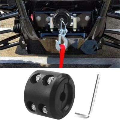 Winch Stopper Rubber Heavy Duty Cable Line Waterproof Rope Hook For ATV UTV SUV