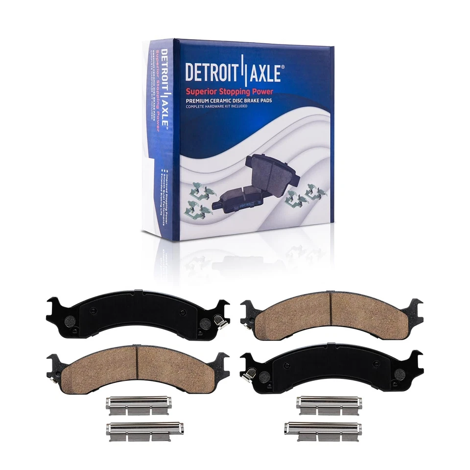 Pastilhas de freio rotores frontais perfurados com fenda para 2000 2001 2002 Dodge Ram 2500 3500 - Imagem 4 de 4