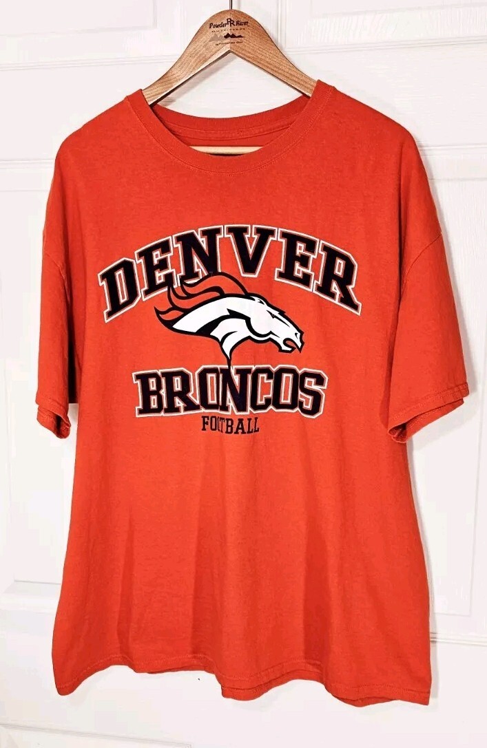 Team Apparel Denver Broncos Logo T-Shirt Size XL NFL Football
