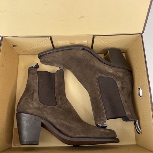 RM Williams Maya Boot Womens AU/US 8.5 UK 6 EU 39 Cocoa Suede Block Heel New - Picture 9 of 11