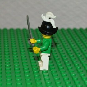 LEGO Pirates Green Imperial Armada Captain Minifigure Hat Plume 6280 6291 -PI014