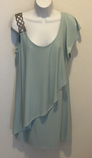 Woman’s Formal Wedding Evening Cocktail Party Dress By DJ-Jaz Flowy Layered S 14