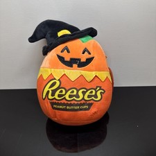 NWT Squishmallow 8  Paige the Pumpkin Plush   Reese  s Halloween 2021 Edition