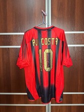 CAMISETA FUTBOL AC MILAN 2004/2005 LOCAL 10 RUI COSTA XL ADIDAS OPEL