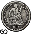 1891-O Seated Liberty Dime, New Orleans Mint Issue