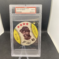 1976 MSA Buckmans Discs John Mayberry Kansas City Royals PSA 9