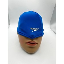 Speedo Royal Blue Lycra Spandex Swim Cap Adult One Size Training Pool Gear
